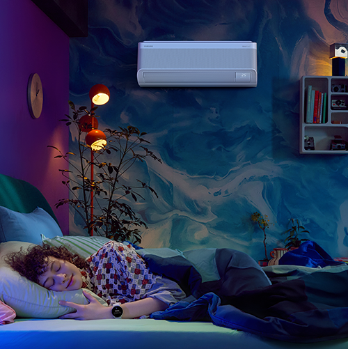 2025 Samsung Bespoke AI WindFreeÔäó KV Lifestyle Cut WindFree Wearable Good Sleep 500